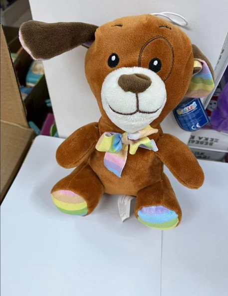 Oyuncak Peluş Sevimli Uyku Arkadaşı Köpek 20 cm - 1