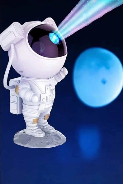 Çocuklara Özel Projeksiyon Astronot Lamba Speaker Sevimli - Resim 5