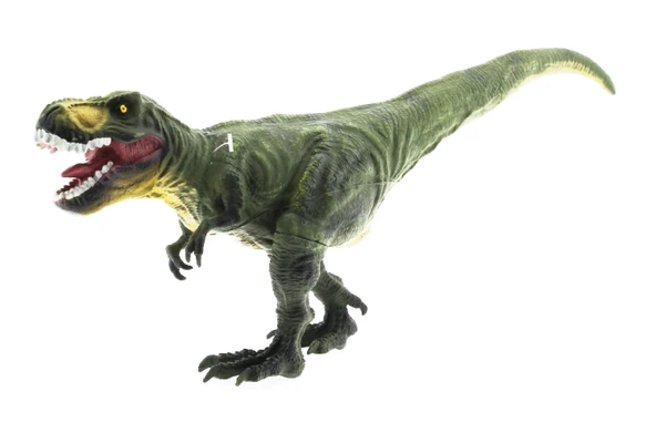 Yumuşak Plastik 31 cm Dinozor Figür - Yeşil T-Rex - 5