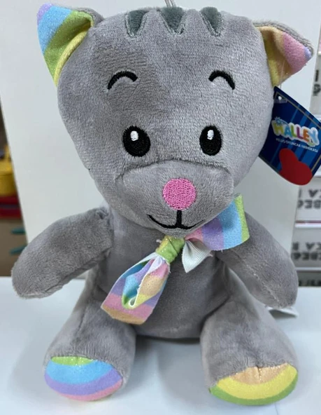 Oyuncak Peluş Sevimli Uyku Arkadaşı Kedi 20 cm - 5