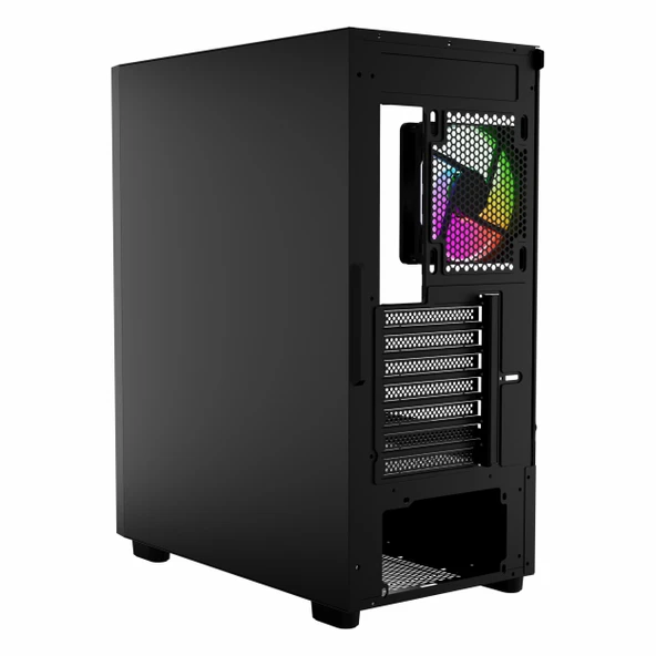 GameBooster Crux GB-E650B 650W 80+ White USB 3.2 LED eATX Mid Tower Siyah Kasa - Resim 3