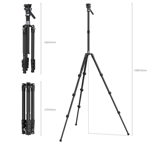 SmallRig 4221 Karbon Seyahat Video Tripod - 2