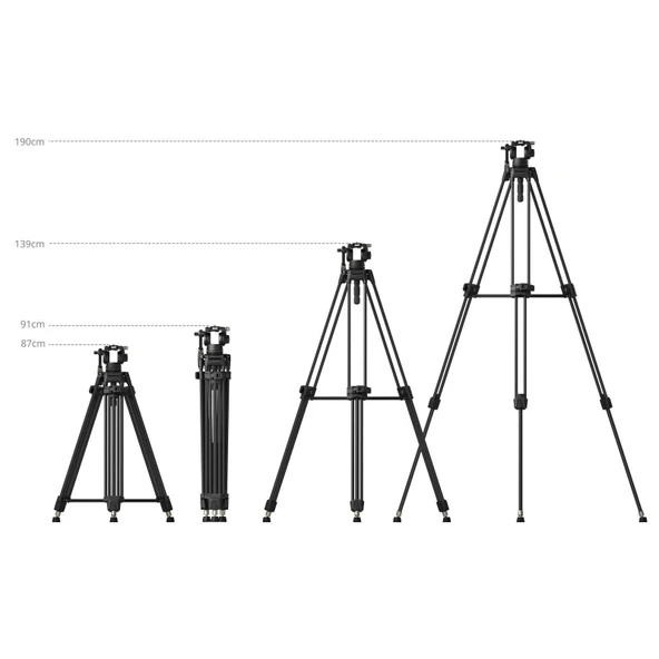 SmallRig AD-80S 5111 Profesyonel Video  Tipi Tripod Kiti - 6