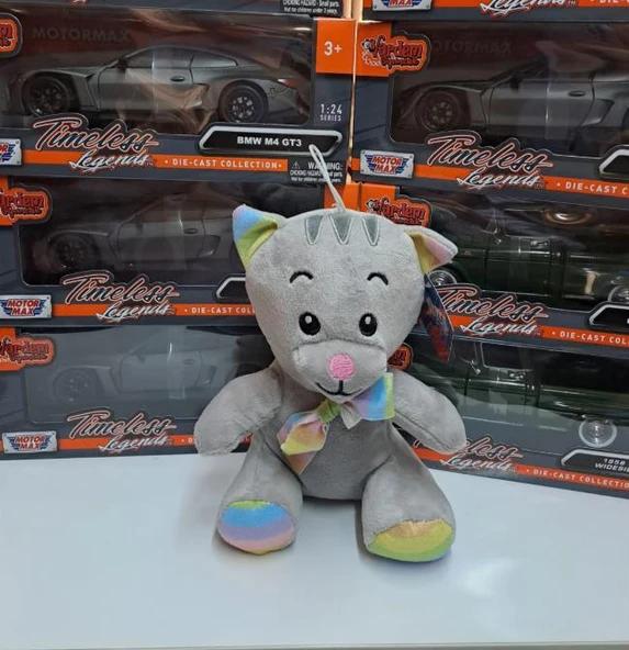 Oyuncak Peluş Sevimli Uyku Arkadaşı Kedi 20 cm - 3