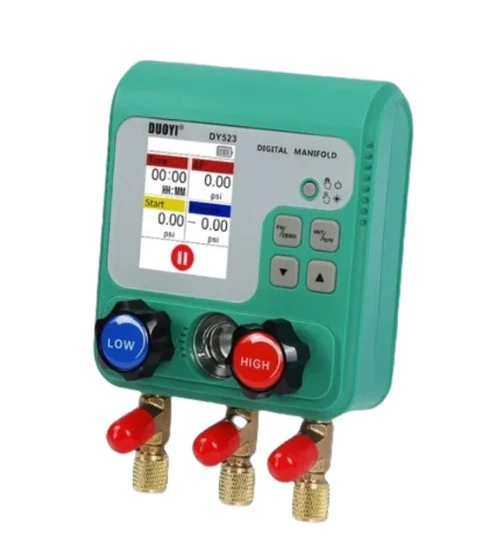 DUOYI DY523 Dijital Soğutma Manifold Metre / Klima Basınç, Vakum ve Sıcaklık Test Cihaz
