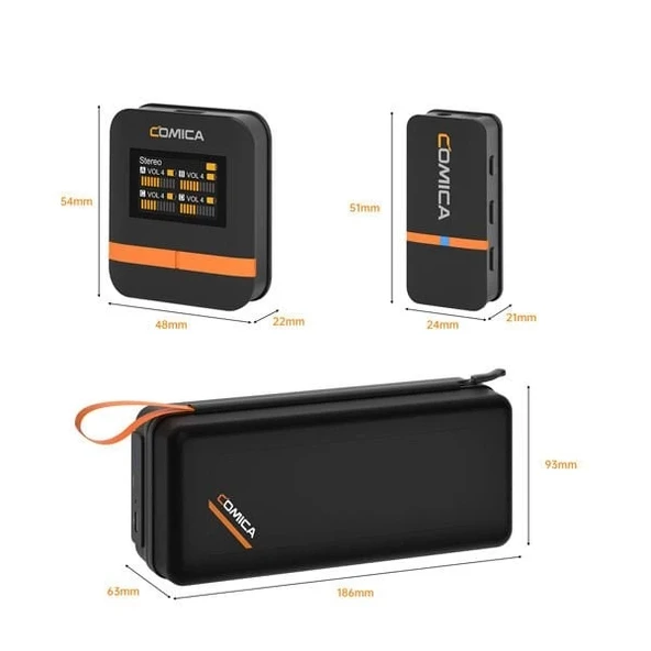 Comica Vimo Q (4) Kanallı Mini Kablosuz Mikrofon - Resim 3