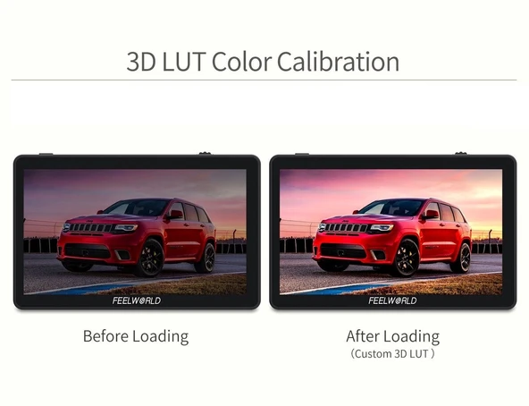 FEELWORLD F6 PLUS 6 inç  3D LUT Kamera  Alan Monitörü 1920x1080 HD 4K HDMI - 4