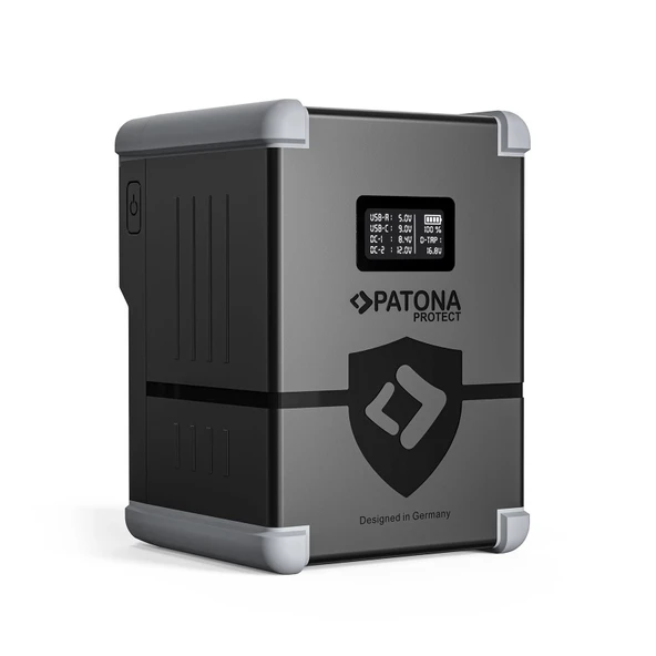 PATONA PROTECT V-Mount Pil V150-PD100 148Wh USB-C USB-A D-Tap 2xDC çıkışı ürün görseli