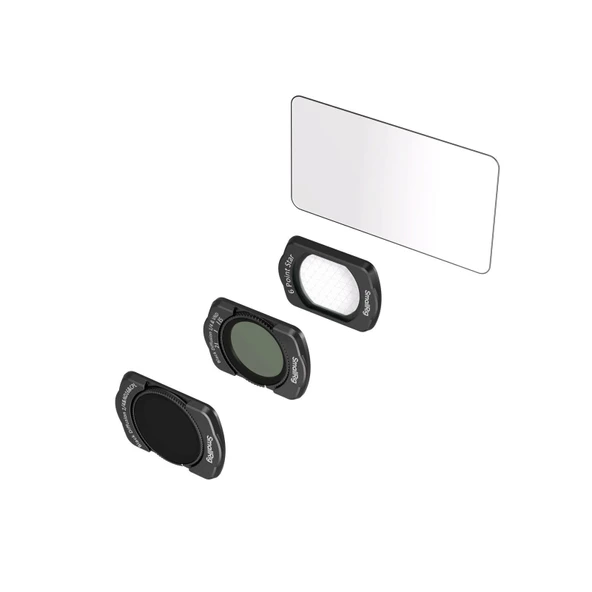 SmallRig 5122 DJI Osmo Pocket 3 için 1/4 Siyah Difüzyon & ND16 & CPL / 1/4 Siyah Difüzyon ve VND 2-5 /  6 Noktalı Yıldız - Resim 3
