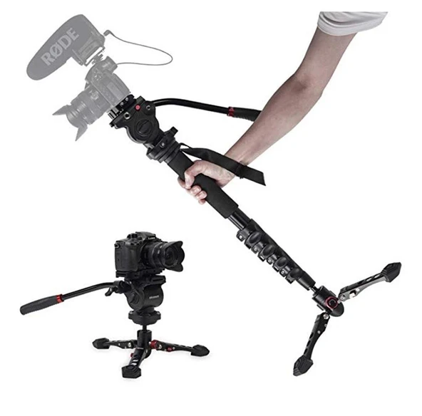 JieYang JY0518B Mandallı Kilit Sistemli Monopod - Resim 3