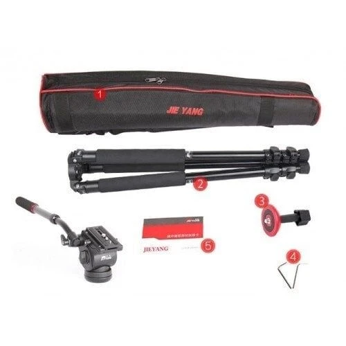 Jieyang JY0509D 165cm Çantalı Video Tripod - Resim 2