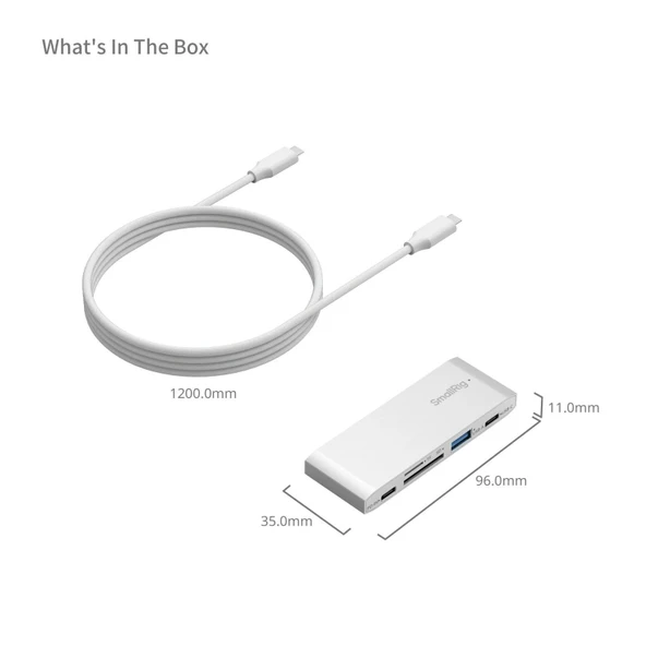 SmallRig 4746 5'i 1 Arada SD / Micro SD Hafıza Kart Okuyucu - Resim 5