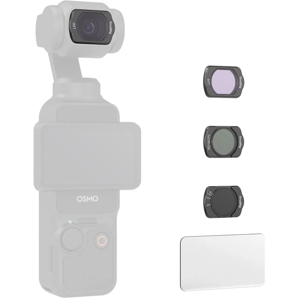 SmallRig 4776 DJI Osmo Pocket 3  için VND2-5 /  ND16/CPL / LPF Filtresi / Ekran Koruyucu Filtre Kiti ürün görseli
