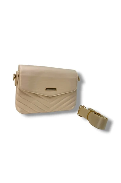 Cakgo 317-26 Deri Kabartmalı Omuz Askılı Kadın Çanta - 4