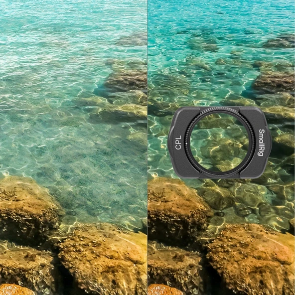 SmallRig 4775 DJI Osmo Pocket 3  için / Beyaz Difüzyon / CPL Filtre / Ekran Koruyucu Filtre Seti - Resim 5