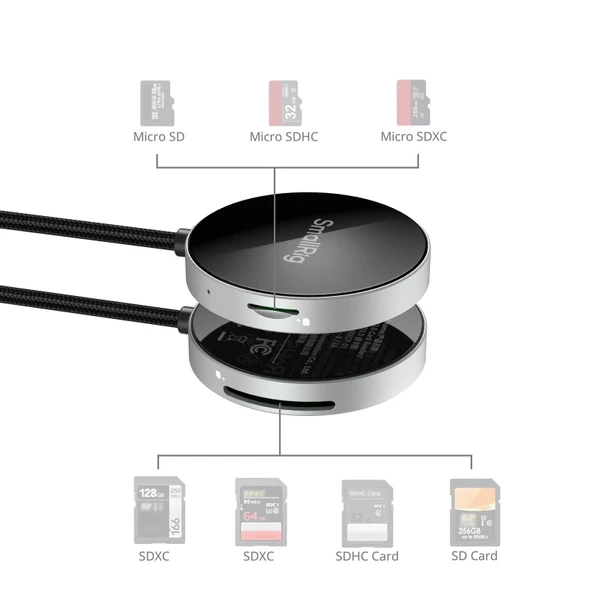 SmallRig 4869 SD 3.0  / Micro SD Kart  Hafıza Kartı Okuyucu - Resim 4