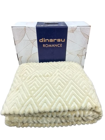 ROMANS EMBOSS TEK KİŞİLİK BATTANİYE BEJ ürün görseli