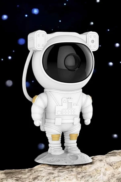 Astronot Bluetooth Hoparlör Gökyüzü Projektör Gece Lambası - Resim 5