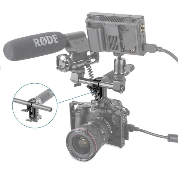 SmallRig 1549 Tek 15mm Rod Kelepçesi - Resim 3