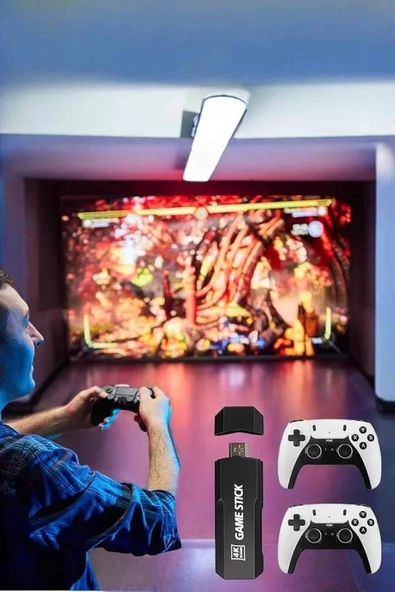 Joystick Çift Kollu Oyun Kolu Retro Oyun Yüksek Çözünürlüklü 3D Game - Resim 5