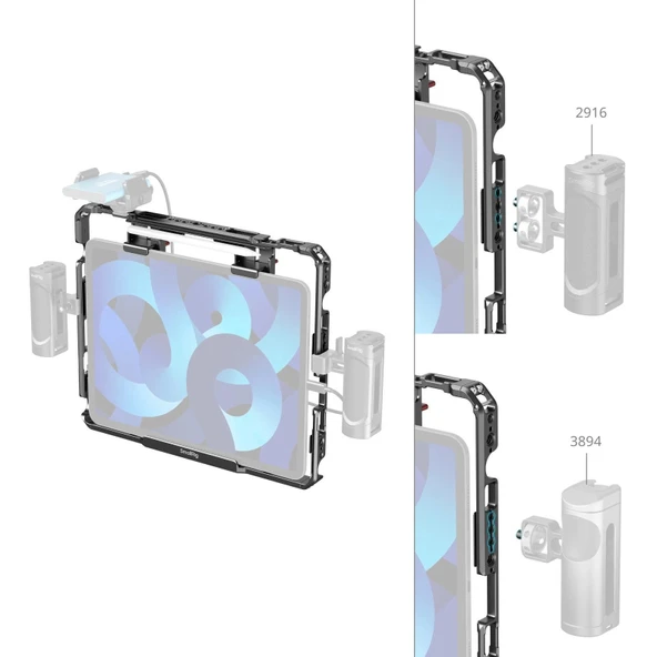 SmallRig MD5059 Evrensel Kafes iPad  için - Resim 6
