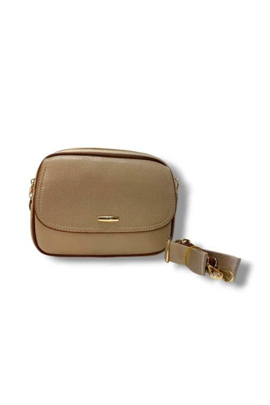 Cakgo 318-26 Deri 3 Bölmeli Çapraz Omuz Askılı Kadın Çanta