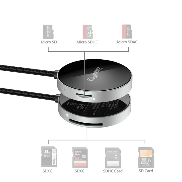 SmallRig 4869 SD 3.0  / Micro SD Kart  Hafıza Kartı Okuyucu - Resim 4