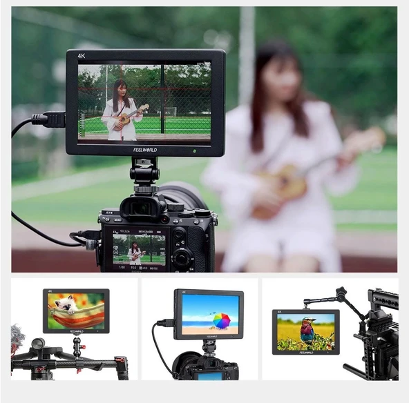 FEELWORLD T7 PLUS 7 İnç 3D LUT  Kamera Alan Monitörü 1920x1200  4K HDMI - 7