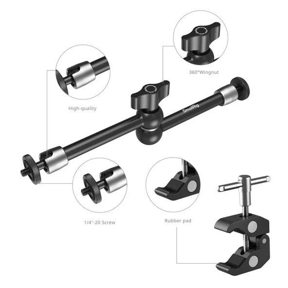 SmallRig 5326 Sihirli Kol Yengeç Kelepçesi  (9.8'') - Resim 3