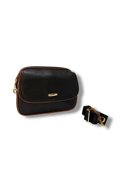 Cakgo 318-26 Deri 3 Bölmeli Çapraz Omuz Askılı Kadın Çanta - 10