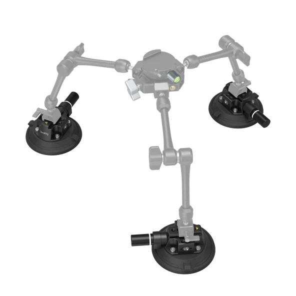 SmallRig 4122B 4'' Vakumlu Kamera Montaj Desteği Araç Çekim Vantuzu - Resim 3