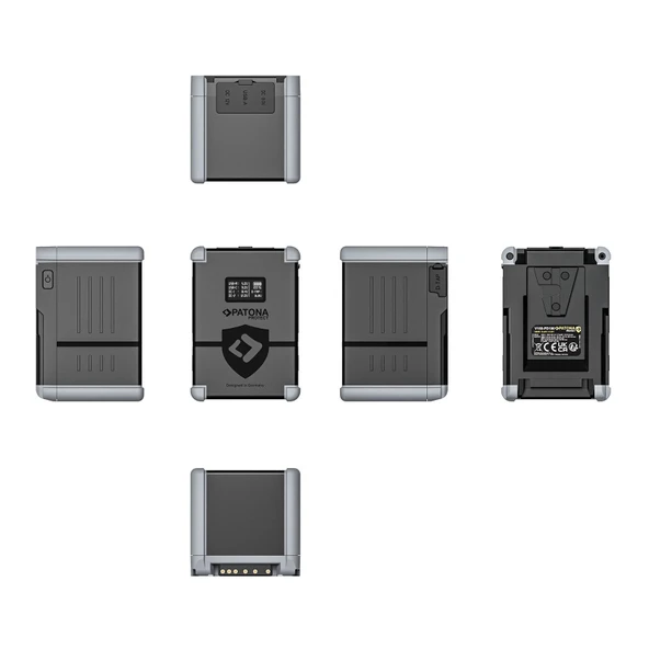 PATONA PROTECT V-Mount Pil V150-PD100 148Wh USB-C USB-A D-Tap 2xDC çıkışı - Resim 3