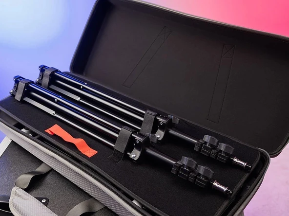 Godox LP600R K2 RGB 2'li Panel LED Işık Kiti (Bataryalı) - Resim 2