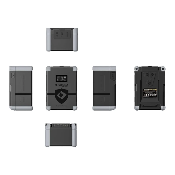 PATONA PROTECT V-Mount Pil V99-PD100 99Wh USB-C USB-A D-Tap 2xDC çıkışı - Resim 3