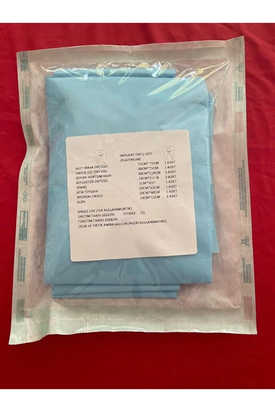 İMPLANT ÖRTÜ SETİ 100 PAKET - 1
