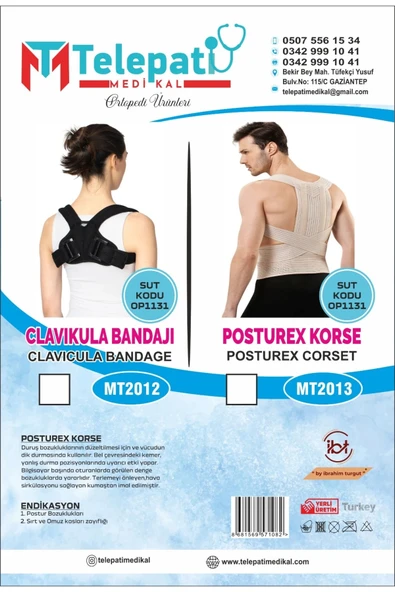 DİK DURUŞ KORSESİ CLAVIKULA BANDAJI - 1