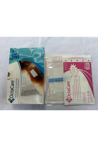Su geçirmez banyo ve dövme bandı 9x15 cm 2 adet - 1