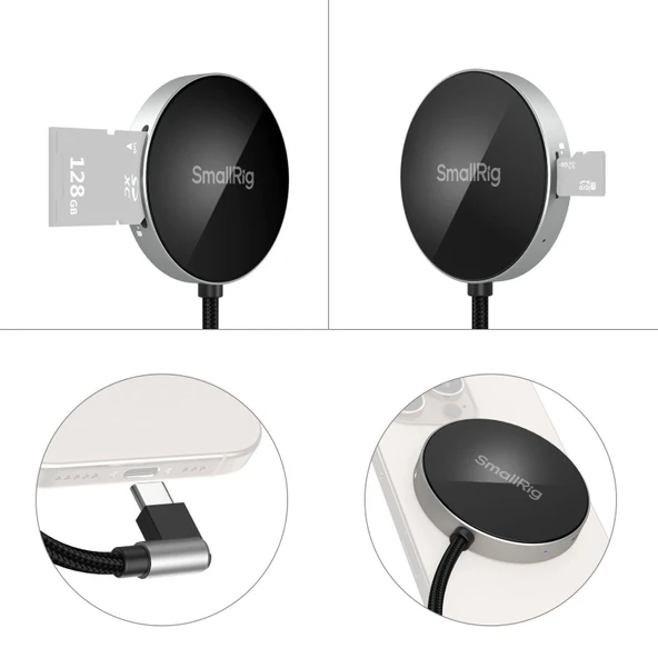 SmallRig 4869 SD 3.0  / Micro SD Kart  Hafıza Kartı Okuyucu - Resim 3