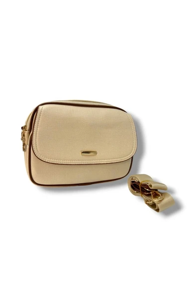 Cakgo 318-26 Deri 3 Bölmeli Çapraz Omuz Askılı Kadın Çanta - 4