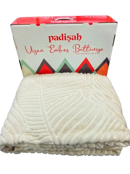 PADİŞAH EMBOSS TEK KİŞİLİK BATTANİYE BEJ - 1