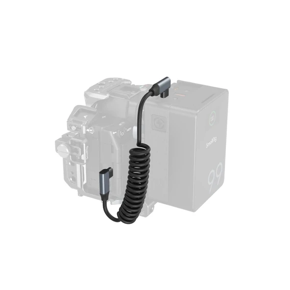 SmallRig 4793 USB-C (Açılı) - USB-C (Açılı) Sarmal Veri Kablosu - Resim 4