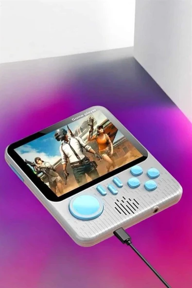 El Atarisi 3.5 inç Ekran Çift Konsol 666 Adet Retro Oyun Gamepad - 1
