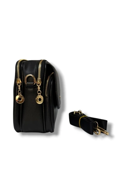 Cakgo 318-26 Deri 3 Bölmeli Çapraz Omuz Askılı Kadın Çanta - 9