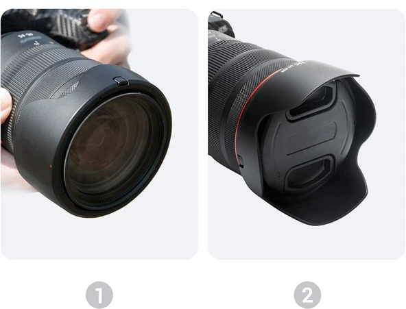 Canon EW88E RF 24-70mm f/2.8 L IS USM Lens Hood - Resim 2