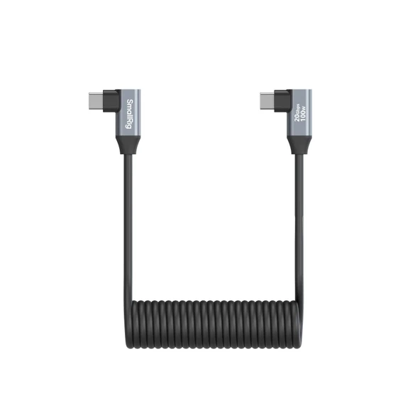 SmallRig 4793 USB-C (Açılı) - USB-C (Açılı) Sarmal Veri Kablosu - Resim 2