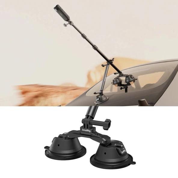 SmallRig 4380 Insta360 X3 X4 X5 Ve Aksiyon Kameralar İçin  Vakumlu Araç Montaj Seti - 7