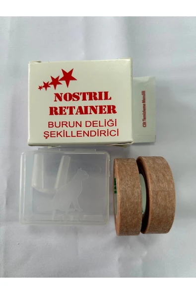 BURUN ŞEKİLLENDİRME APARATI 3-9 NUMARA RETAINER BURUN BANDI HEDİYELİ - 1
