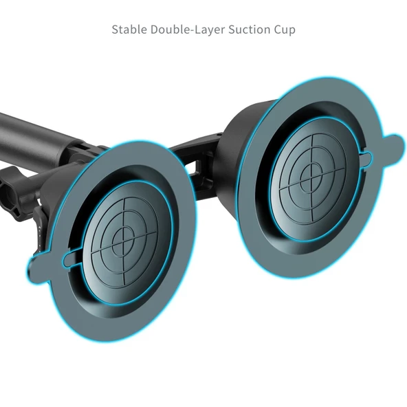 SmallRig 4380 Insta360 X3 X4 X5 Ve Aksiyon Kameralar İçin  Vakumlu Araç Montaj Seti - 8