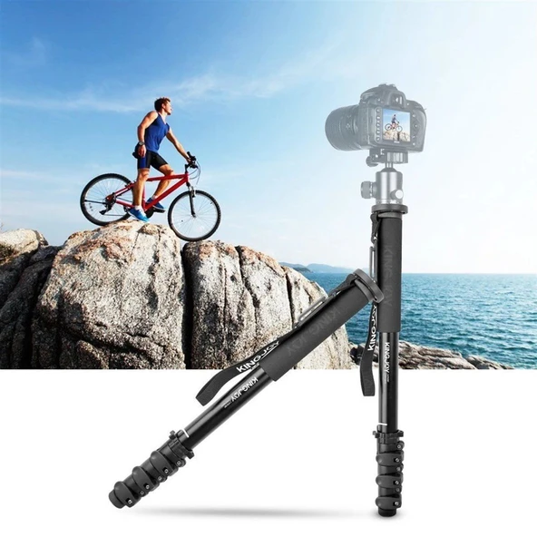 Kingjoy MP408F DSLR Video Kamera Monopod - Resim 3