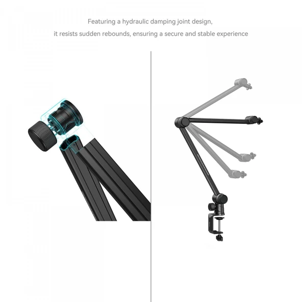 SmallRig 4303 Mikrofon Boom Kolu Masa Üstü Montajı - Resim 4